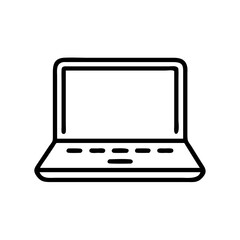 laptop icon vector. illustration 