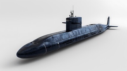 Modern Submarine Vessel Rendering