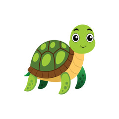 happy  cute turtle cartoon icon
