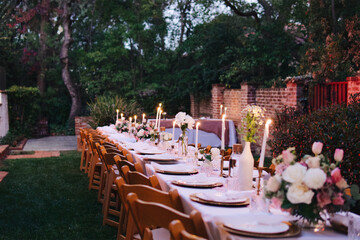 wedding reception table
