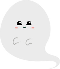 cute ghost cartoon , halloween