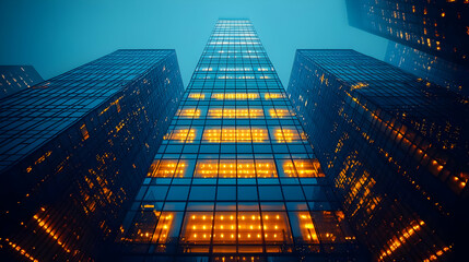 Illuminated Urban Architecture - Cityscape Photography