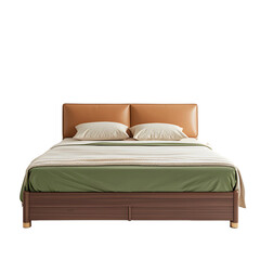 bed with pillows