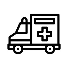 ambulance line icon