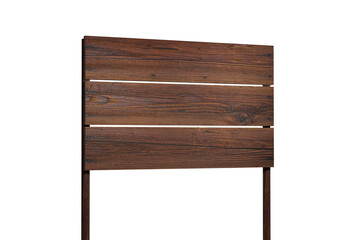 Wooden Sign with Transparent Background: Rustic Wooden Plaque for Digital Projects