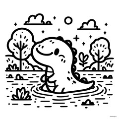 Happy Dino Coloring Books for Kids 