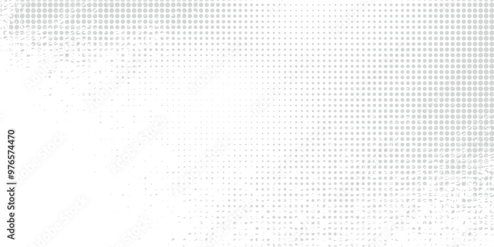 Poster abstract white and gray gradient background.halftone dots design background.vector illustration.