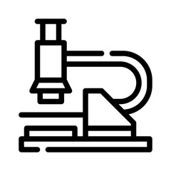 microscope line icon