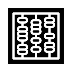 abacus glyph icon