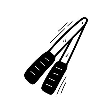 recommend clip art: Hand Drawn Tong Illustration. Doodle Vector. Isolated on White Background - EPS 10 Vector