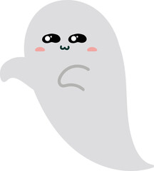 cute ghost cartoon , halloween