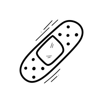 recommend clip art: Hand Drawn Bandage Illustration. Doodle Vector. Isolated on White Background - EPS 10 Vector