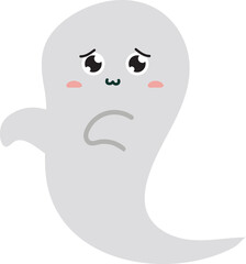 cute ghost cartoon , halloween