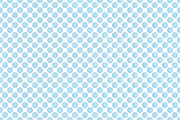 Azure Polka Paradise: A seamless pattern of cheerful sky-blue polka dots on a pristine white background. 