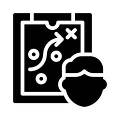 coaching glyph icon
