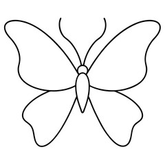 Naklejka premium Butterfly vector illustration. 
