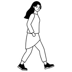 Girl walking