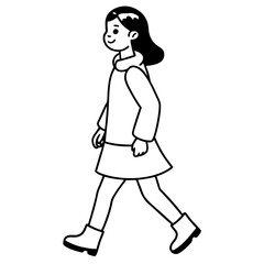 Girl walking