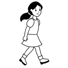 Girl walking