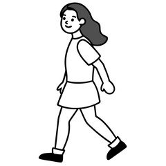 Girl walking