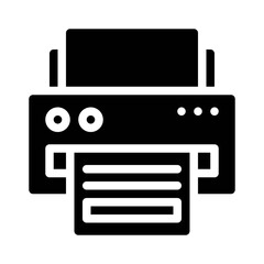 printer glyph icon