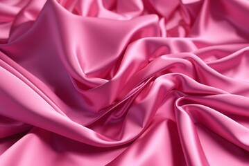 Obraz premium Abstract magenta fabric silk texture background, 3d rendering. Digital drawing. 