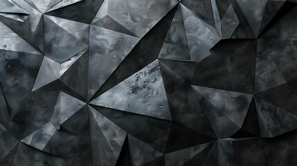 Fototapeta premium Abstract black geometric texture background.