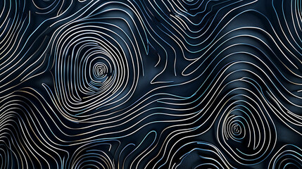 Fototapeta premium Abstract background with swirling lines and a dark blue color scheme.