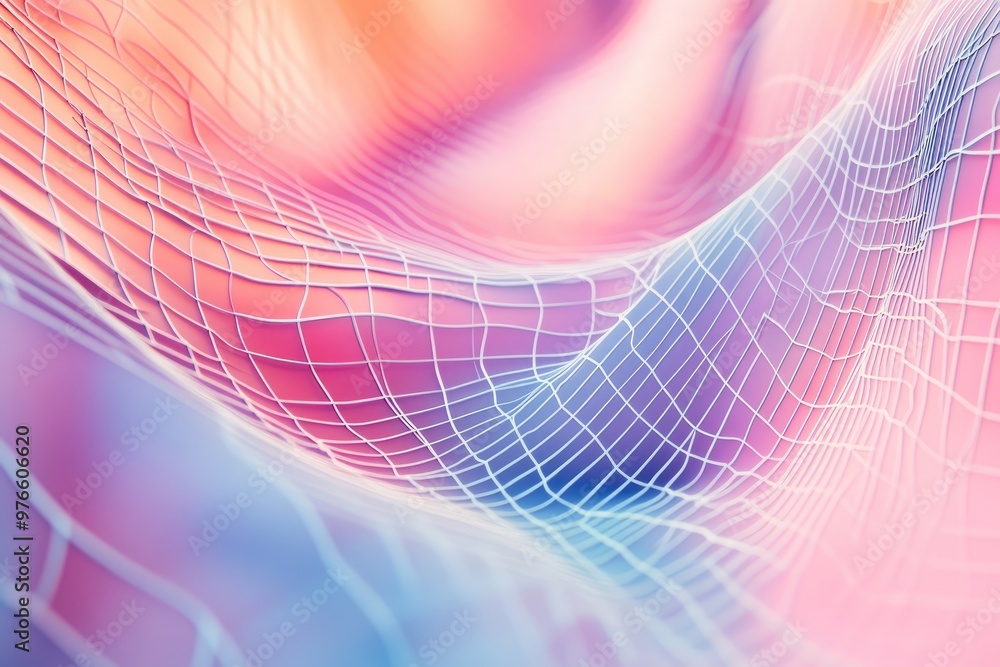 Poster abstract web design with soft colors and flowing lines, perfect for backgrounds, wallpapers, or digi