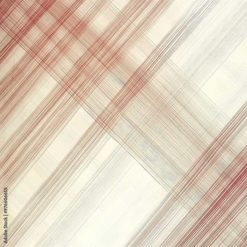 Poster abstract lines creating a soft, textured background with warm tones of red and beige, perfect for mo