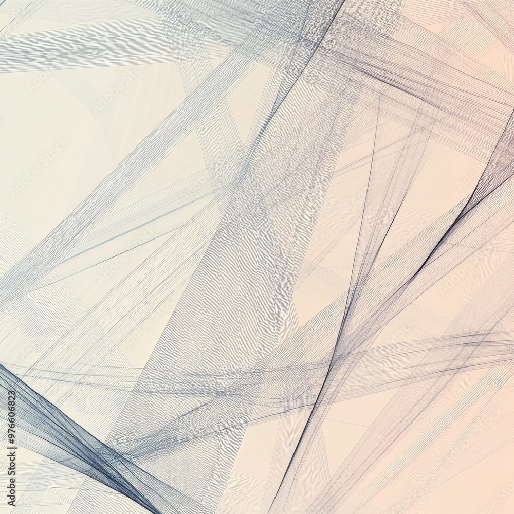 Poster a modern abstract background featuring delicate, flowing lines in soft tones, ideal for creative pro