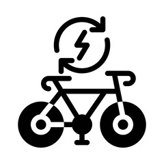 cycling glyph icon