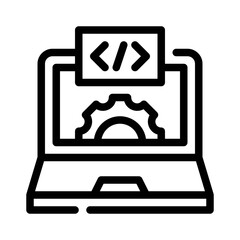 technology line icon