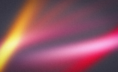 Grainy gradient background magenta orange abstract glowing color wave black backdrop, noise texture banner poster header design, banner
