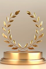 Golden circular base background