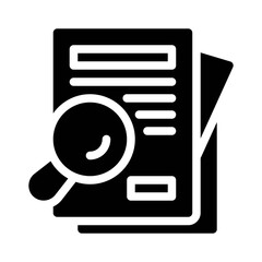 magnifying glass glyph icon