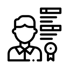 skill development line icon