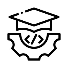 training materials line icon