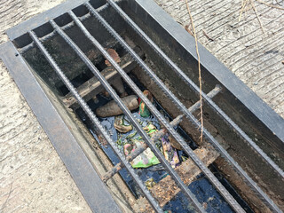 garbage stuck in ditches, which can clog and cause flooding