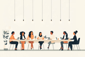 Colleagues who are talking in the office