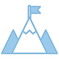 Goal icon with line color style