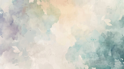 Abstract horizontal watercolor background. Hand drawn vector texture. Brush stroked painting pastel color watercolour