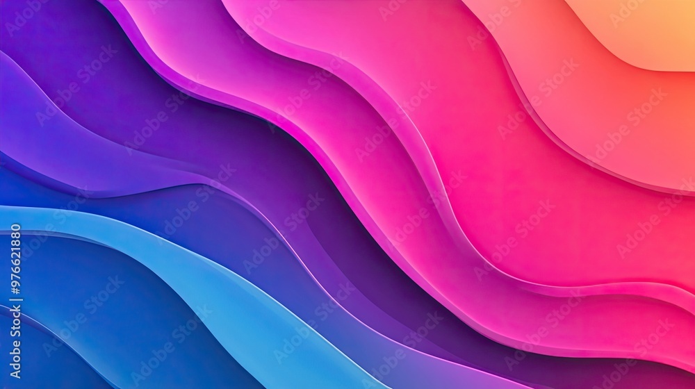Poster gradient background with smooth color transitions.