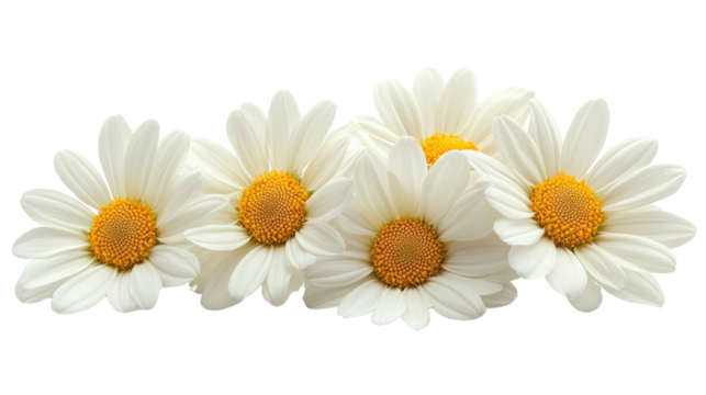daisies isolated on white background