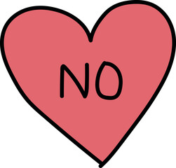 Heart-Shaped Symbol with Bold 