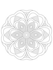 Flower coloring pages for kids