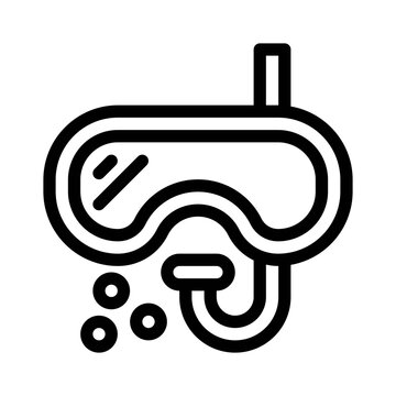 recommend clip art: snorkel line icon