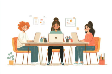 Colleagues who are talking in the office