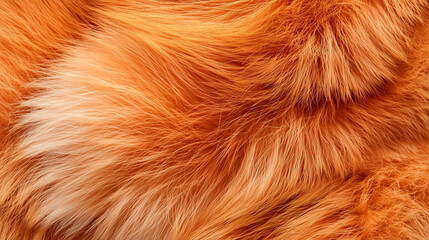 Fototapeta premium Textured Fox Fur Pattern with Rich Orange Hues