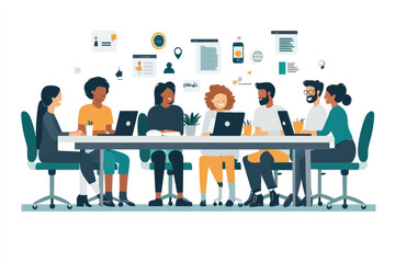 Colleagues who are talking in the office